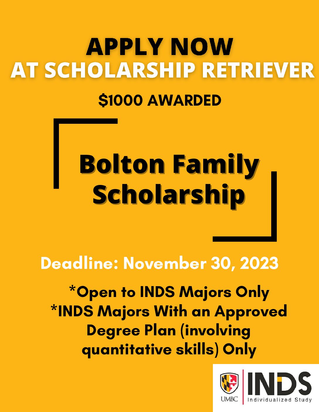 Bolton Family Scholarship