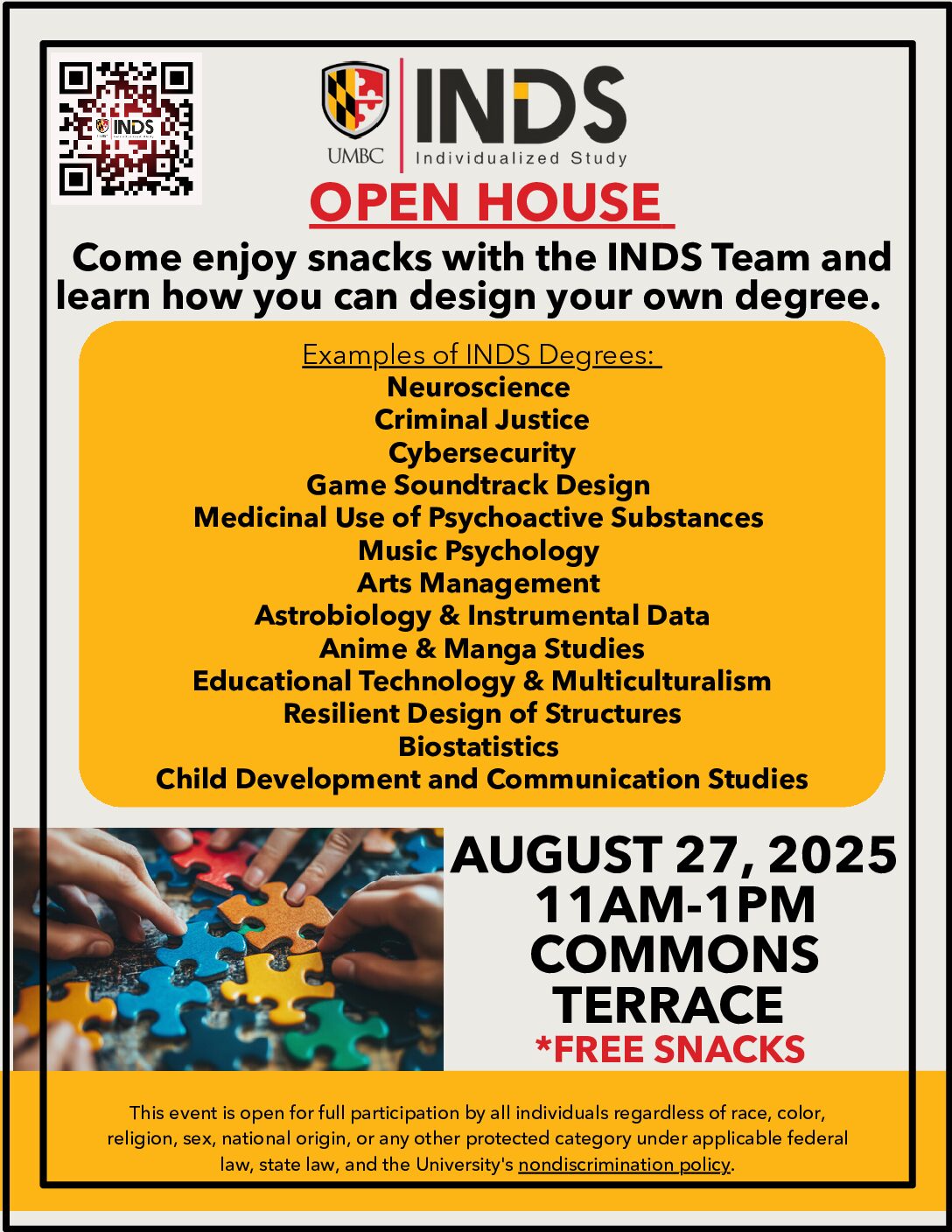 INDS Open House on August 27